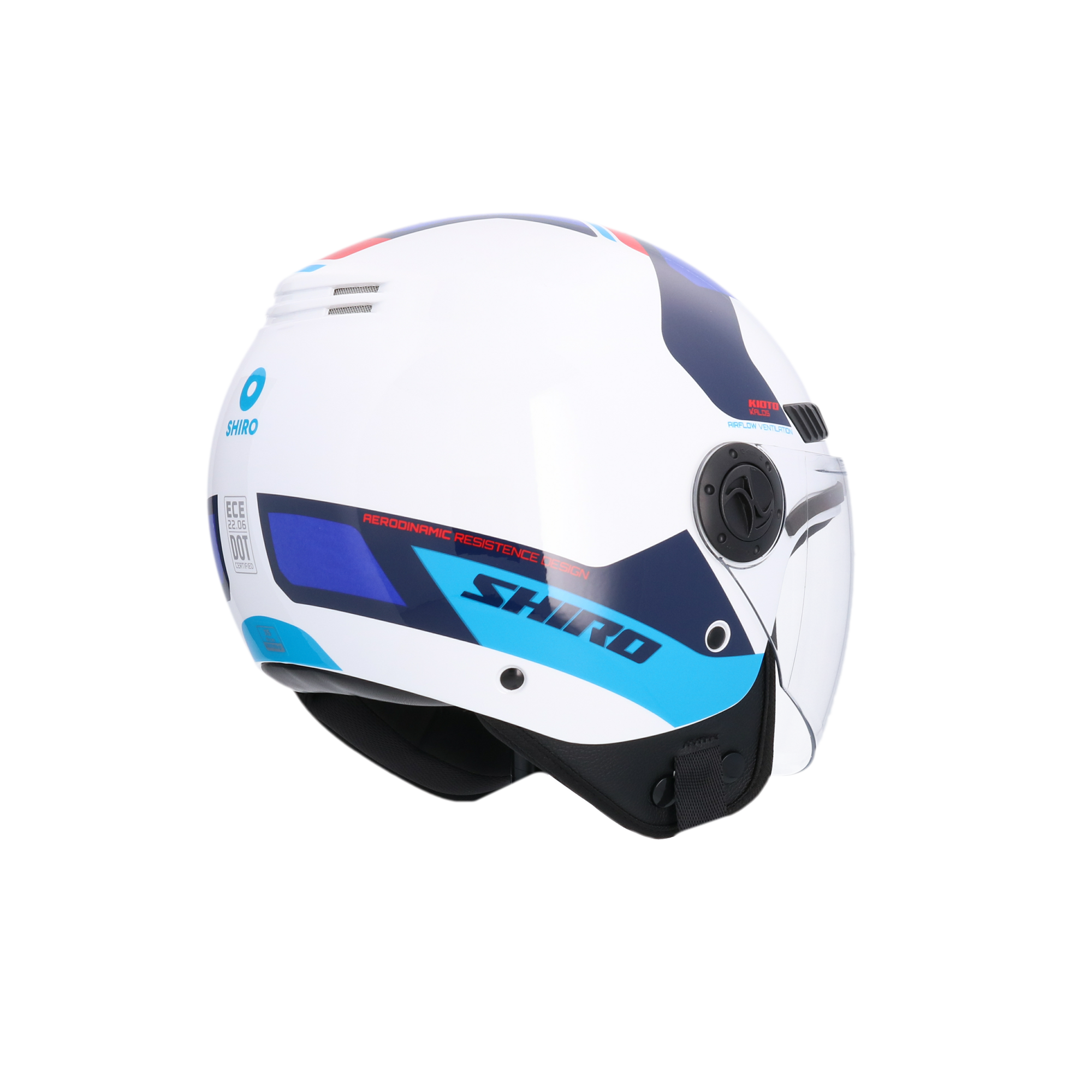 CASCO SHIRO KIOTO KALOS WHITE/BLUE