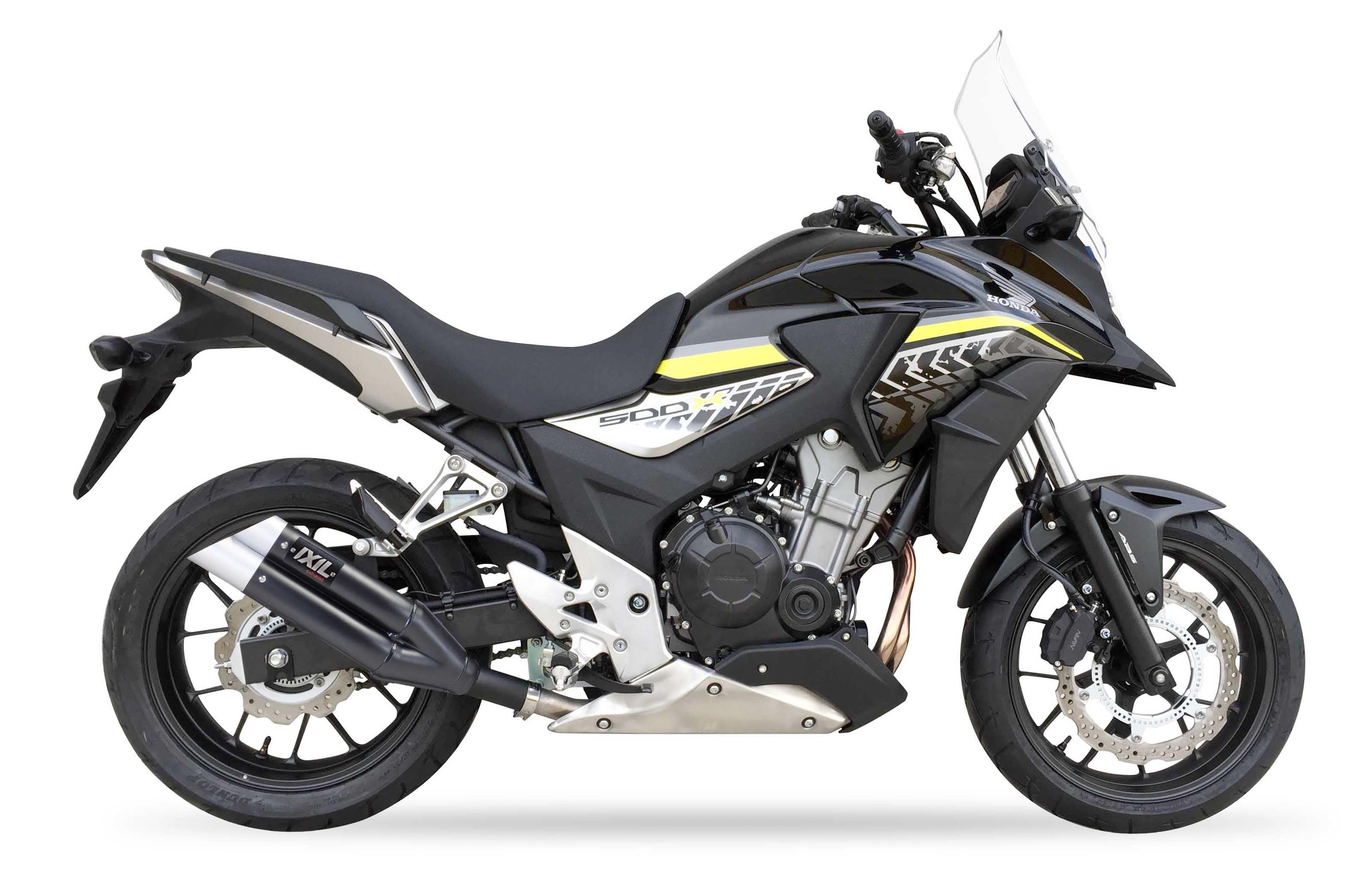 ESCAPE IXIL SLIP ON - DUAL HYPERLOW BLACK XL - HONDA CB 500 X 13-16 (PC46)