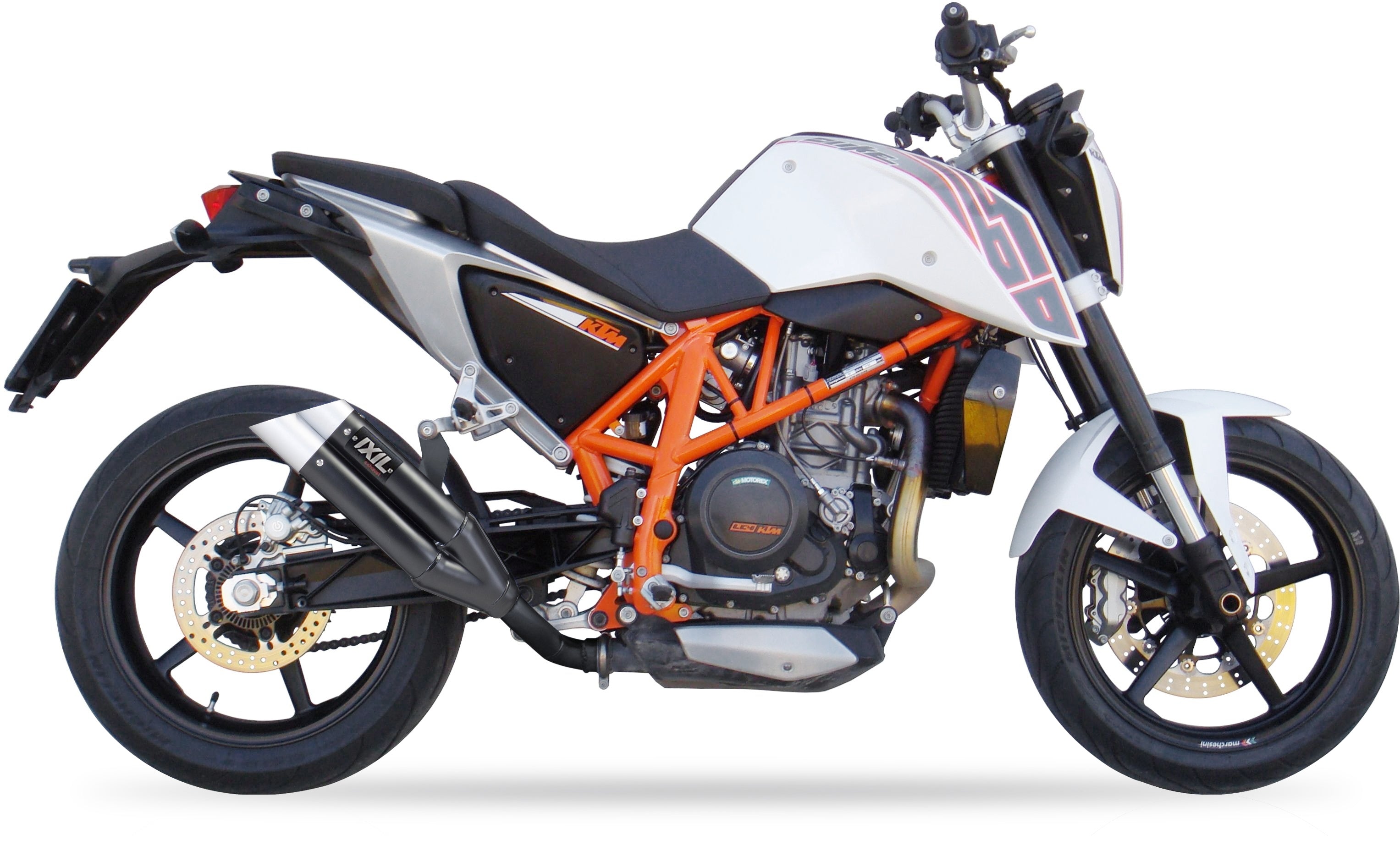 ESCAPE IXIL SLIP ON - DUAL HYPERLOW BLACK XL - KTM DUKE 690 (KMT690) 12-16 (KTM 690 DUKE)