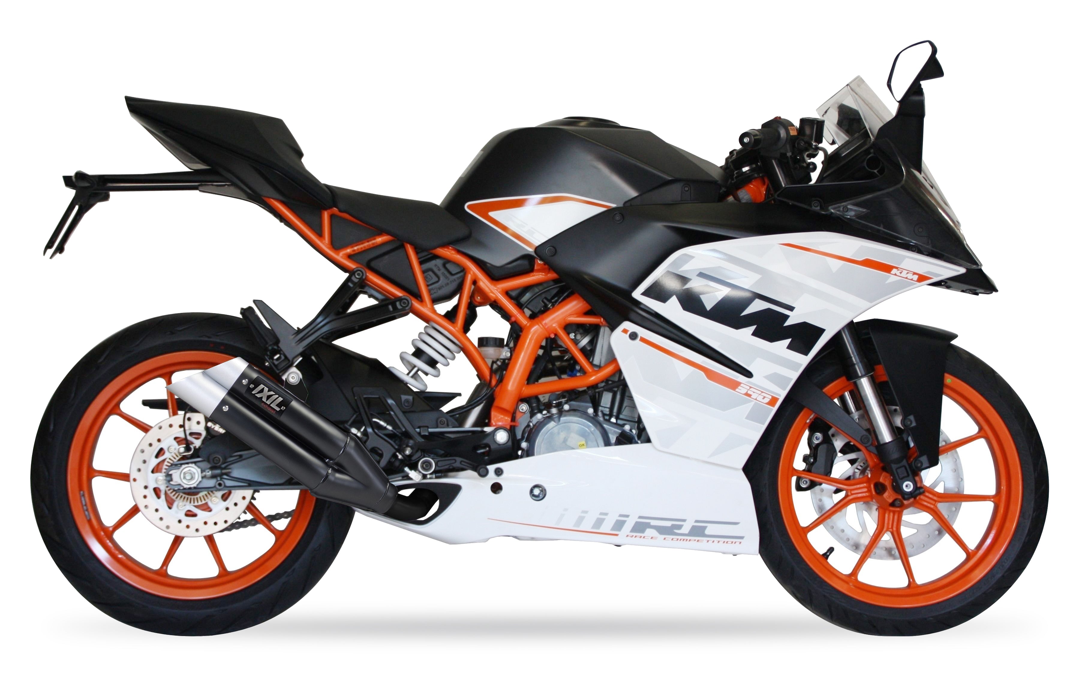 ESCAPE IXIL SLIP ON - DUAL HYPERLOW BLACK XL - KTM RC 390 15-16 (KTM IS RC)