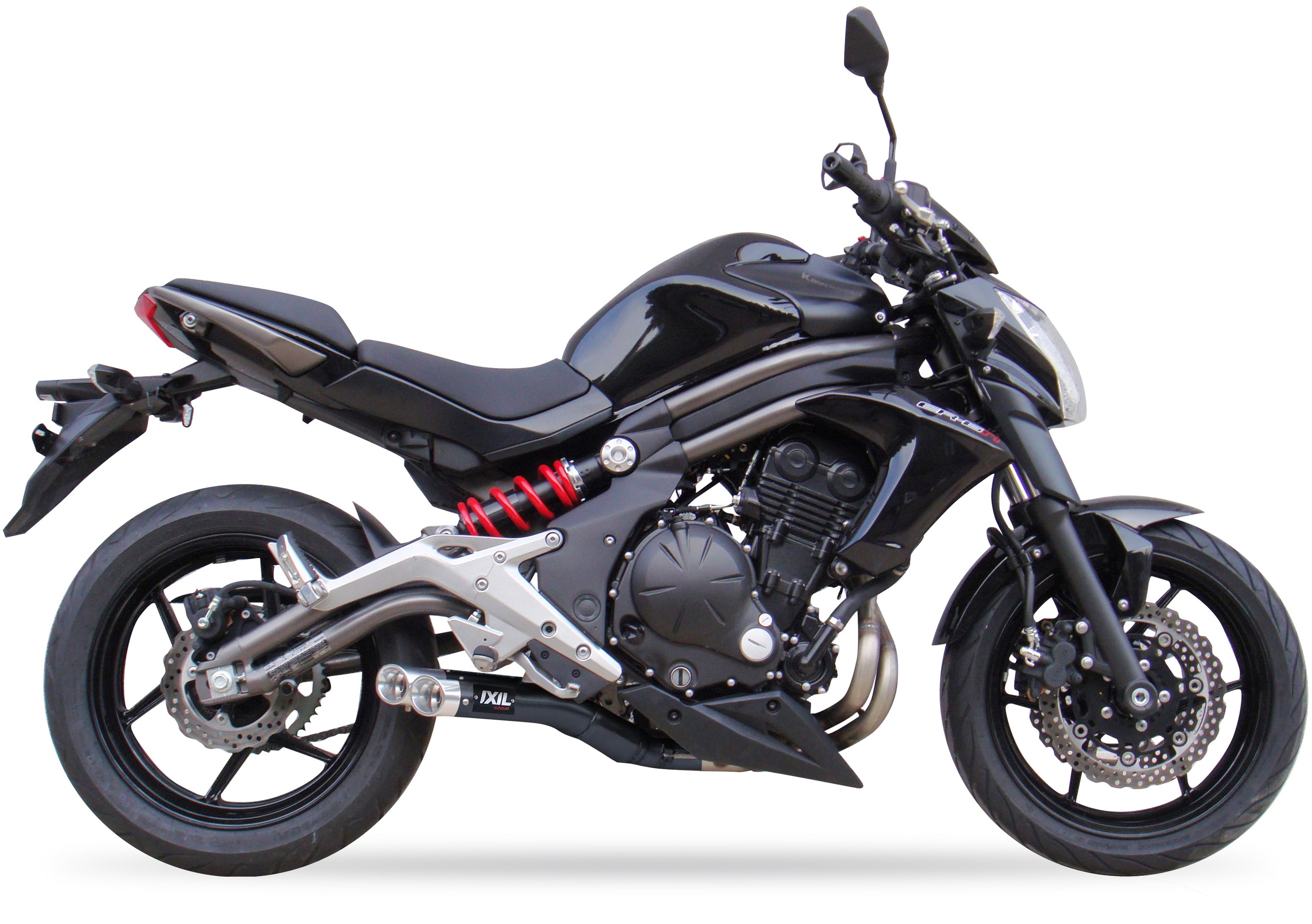 ESCAPE IXIL FULL SYSTEM - DUAL HYPERLOW BLACK XL - KAWASAKI ER-6 12-16 (EX650E F - ER650E F)