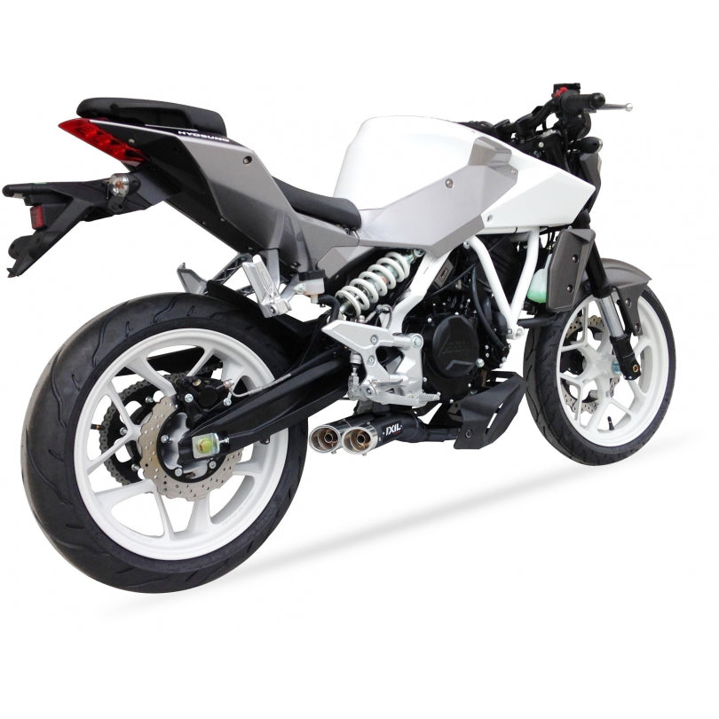 ESCAPE IXIL SLIP ON - DUAL HYPERLOW BLACK XL - HYOSUNG GD 250 EXIV