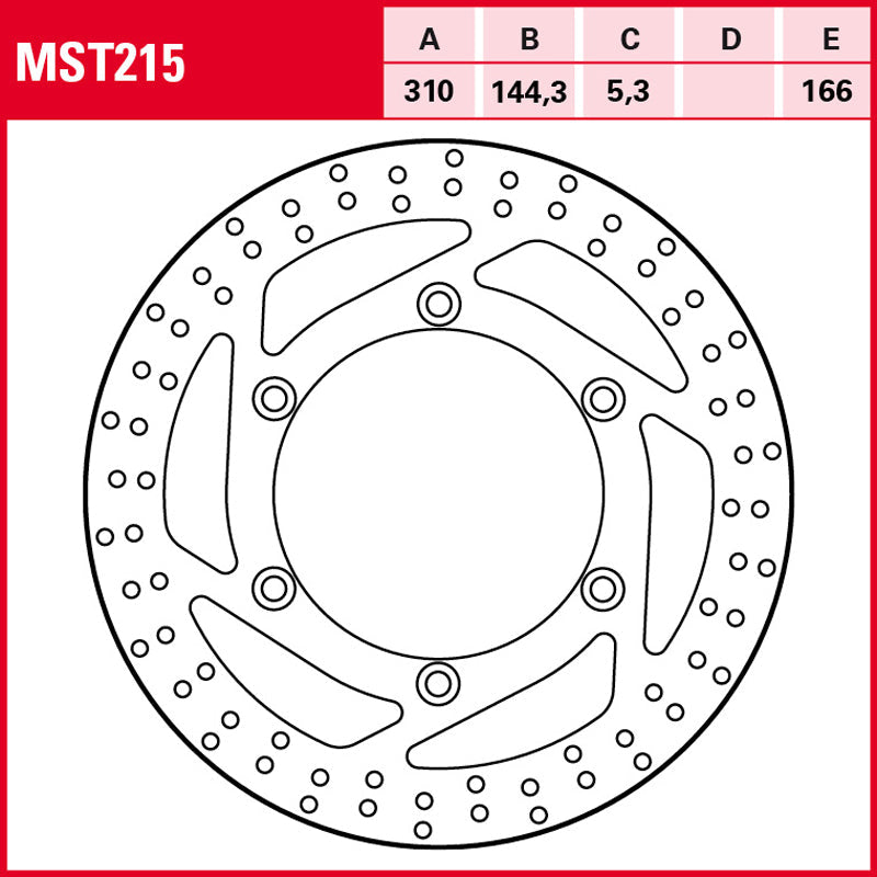 DISCO DE FRENO TRW MST 215