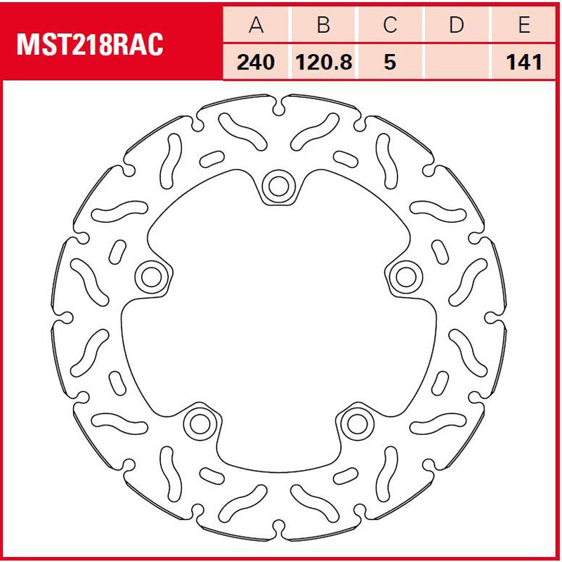 DISCO DE FRENO TRW MST 218 RAC