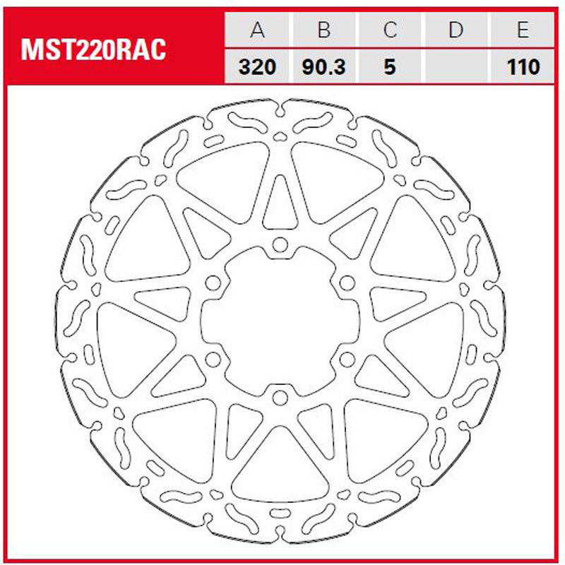 DISCO DE FRENO TRW MST 220 RAC
