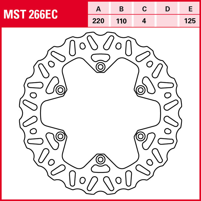 DISCO DE FRENO TRW MST 266 EC