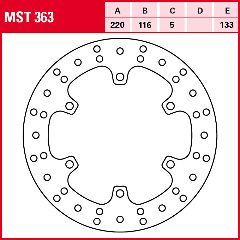 DISCO DE FRENO TRW MST 363