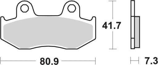 PASTILLA DE FRENO SBS P104-MS