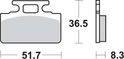 PASTILLA DE FRENO SBS P110-HF