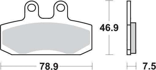 PASTILLA DE FRENO SBS P124-HF