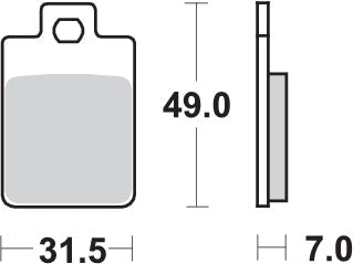 PASTILLA DE FRENO SBS P130-HF