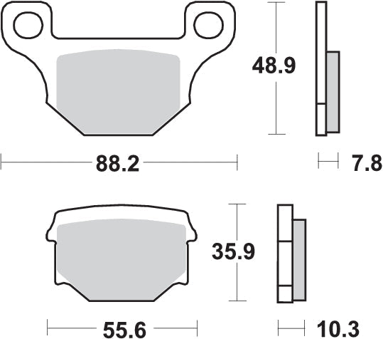 PASTILLA DE FRENO SBS P203-HF