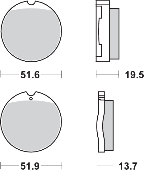 PASTILLA DE FRENO SBS P501-HF