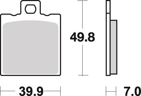 PASTILLA DE FRENO SBS P737-HCT
