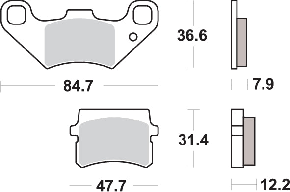 PASTILLA DE FRENO SBS P855-HF