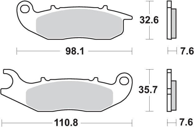 PASTILLA DE FRENO SBS P859-RSI