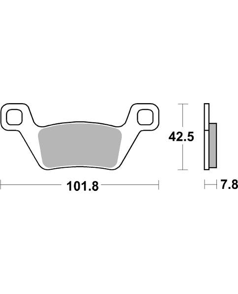 PASTILLA DE FRENO SBS P945-SI