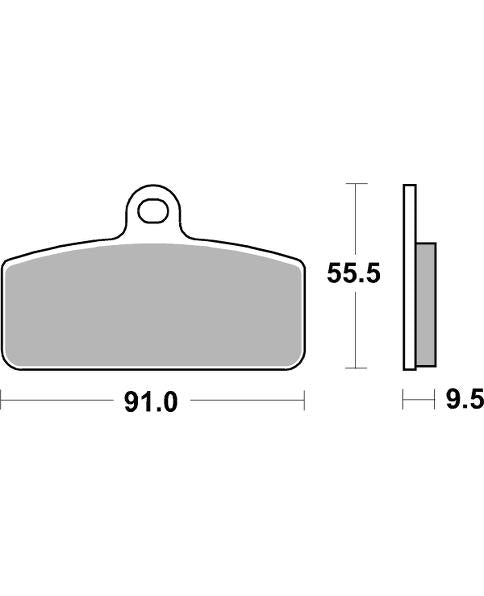 PASTILLA DE FRENO SBS P959-PSI
