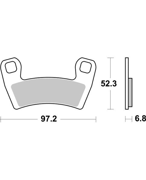 PASTILLA DE FRENO SBS P970-PSI