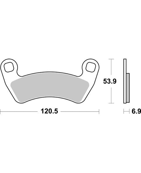 PASTILLA DE FRENO SBS P978-PSI