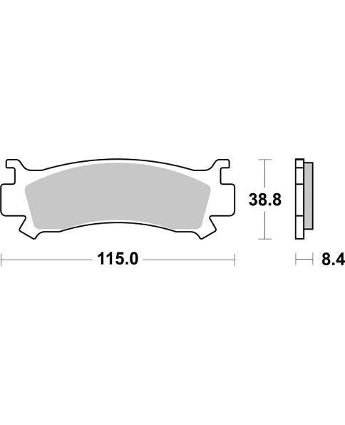 PASTILLA DE FRENO SBS P981-PSI