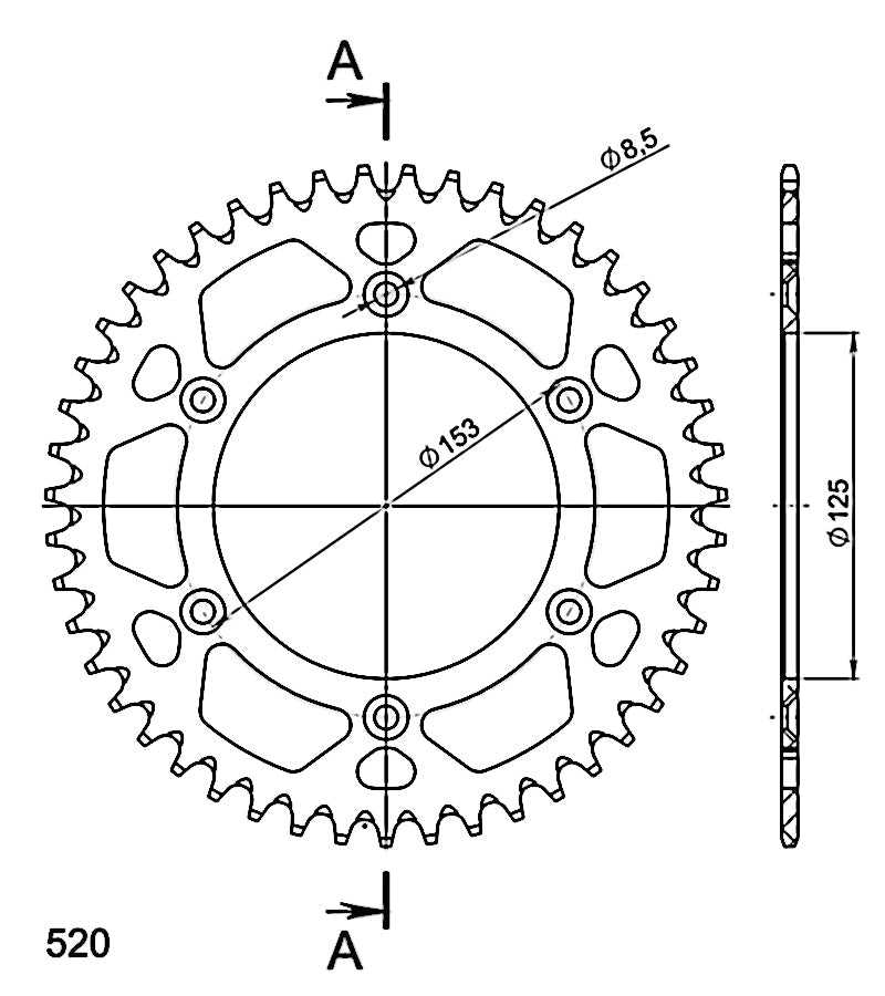 CORONA SUPERSPROX ALUMINIO ROJA 47 D  - RAL210X47RED