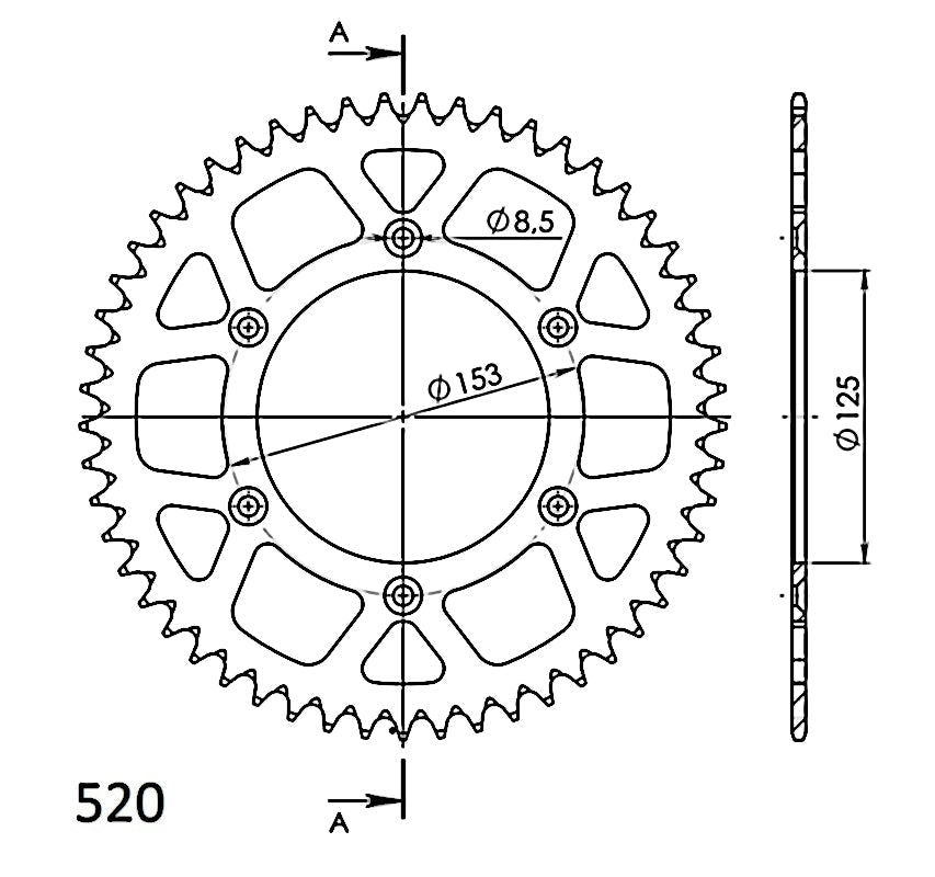 CORONA SUPERSPROX ALUMINIO ROJA 53 D  - RAL210X53RED