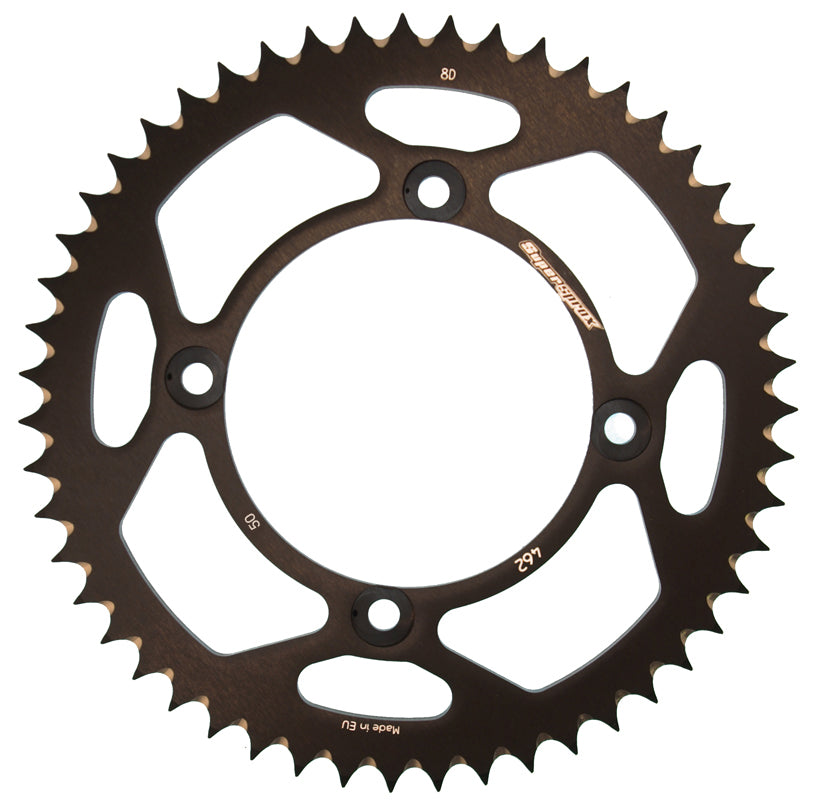 CORONA SUPERSPROX ALUMINIO KAWASAKI 428 X 50  - RAL462X50BLK