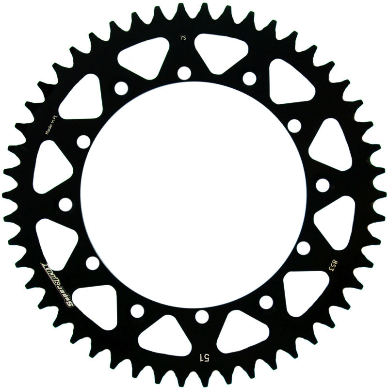 CORONA SUPERSPROX ALUMINIO YAMAHA 520 X 51  - RAL853X51BLK