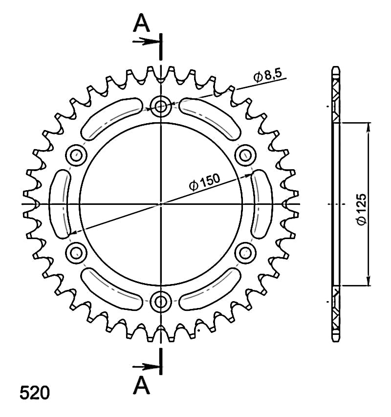 CORONA SUPERSPROX ALUMINIO NARANJA 40 D  - RAL990X40ORG