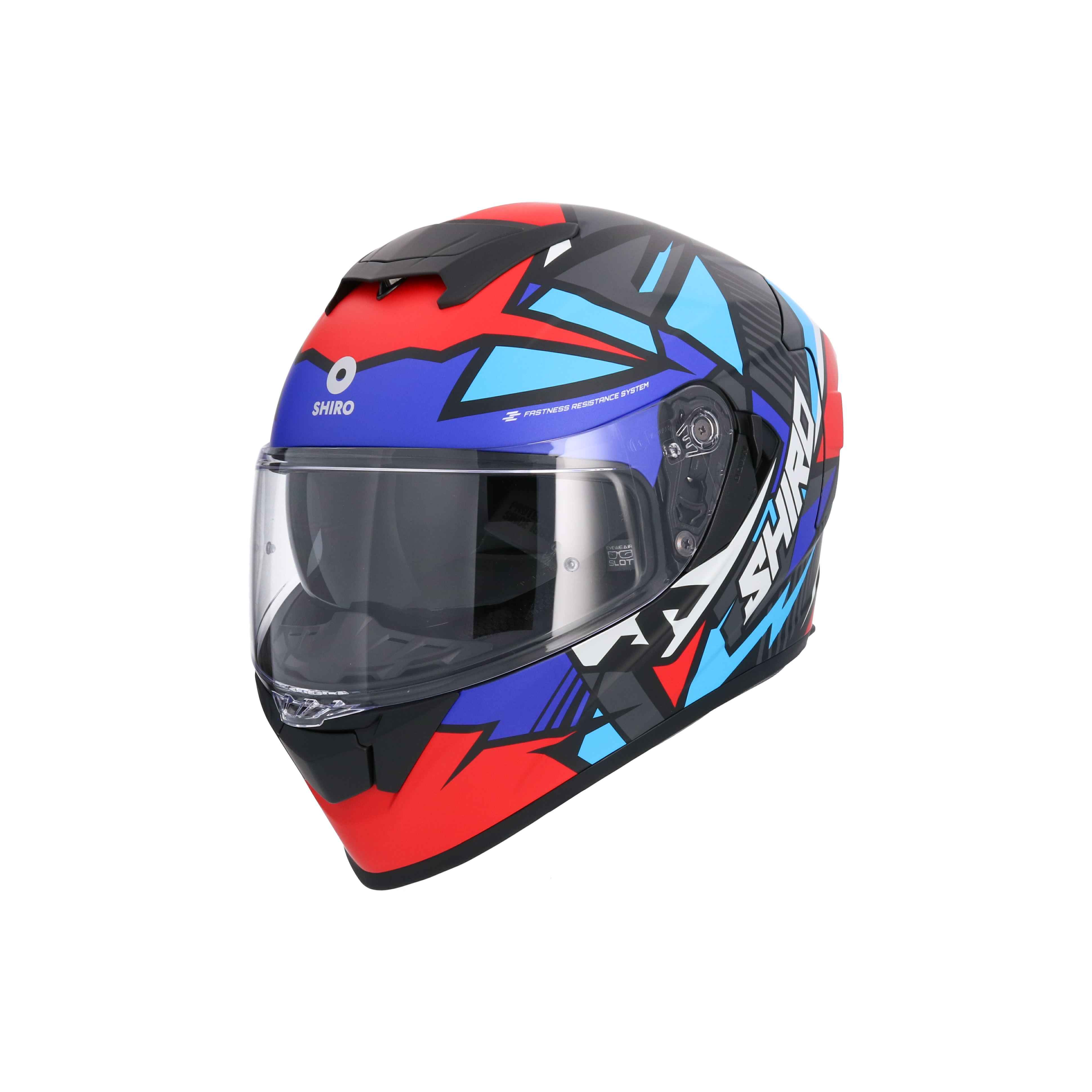 CASCO SHIRO RAPTOR CHASE RED/BLUE