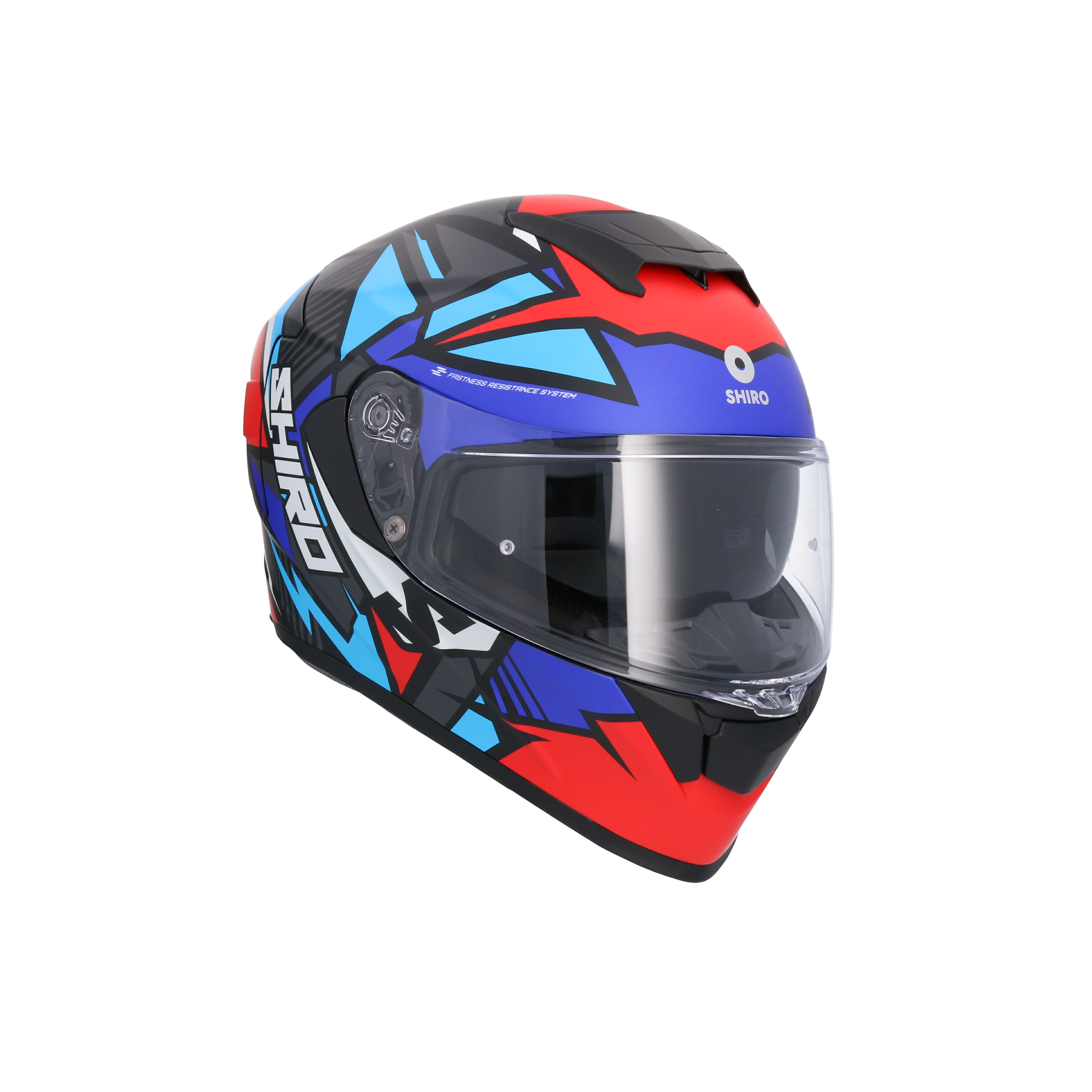 CASCO SHIRO RAPTOR CHASE RED/BLUE