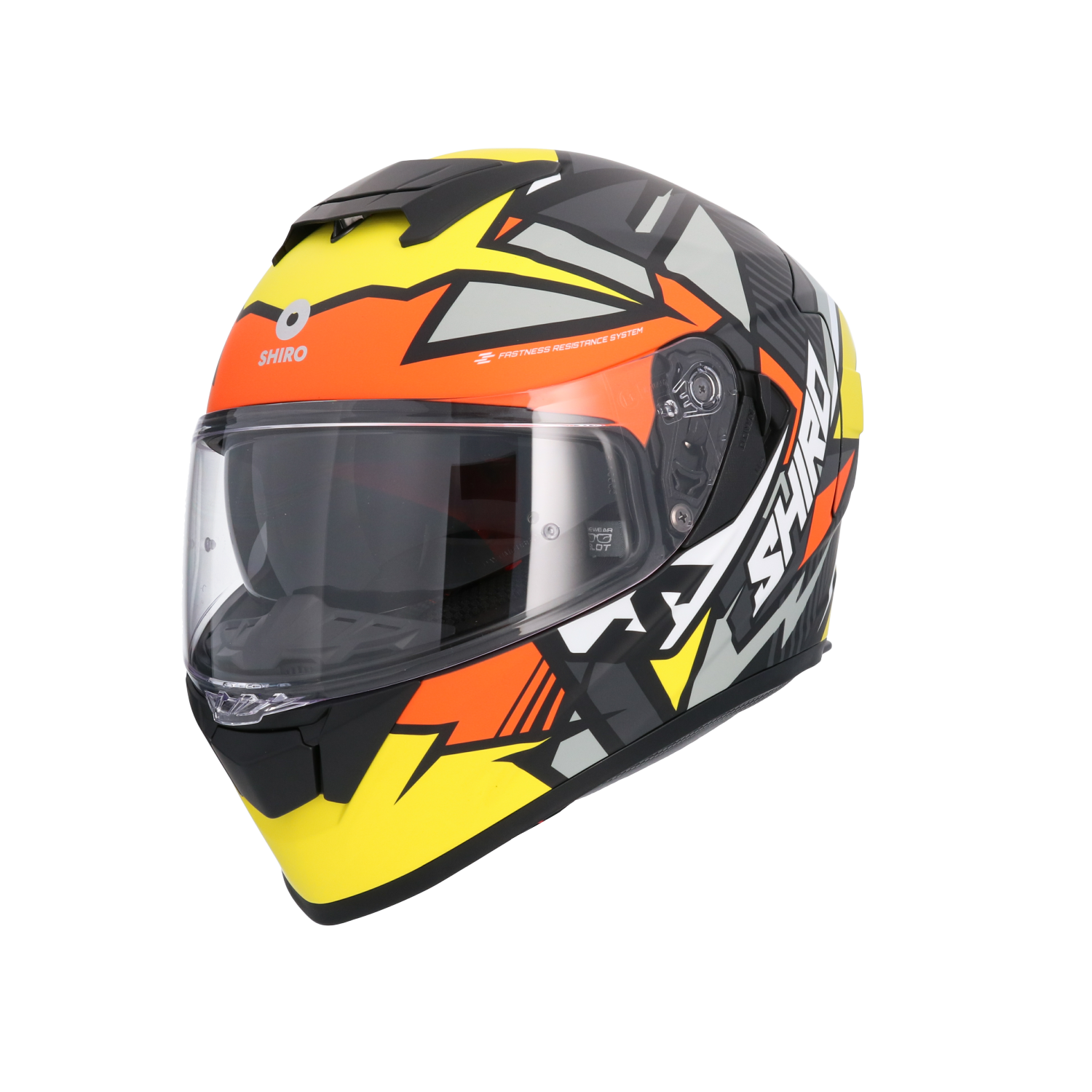 CASCO SHIRO RAPTOR CHASE YELLOW/RED