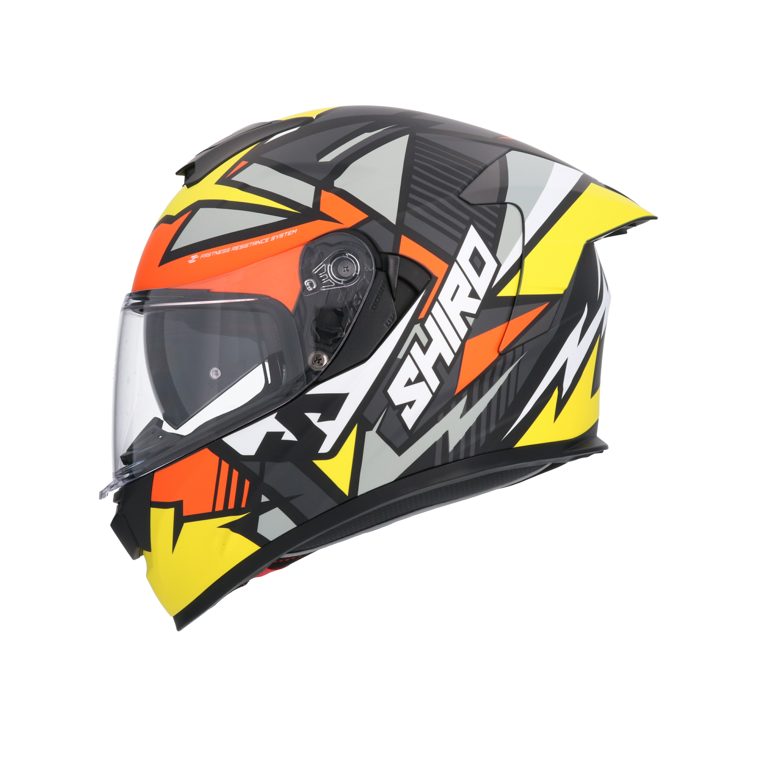 CASCO SHIRO RAPTOR CHASE YELLOW/RED