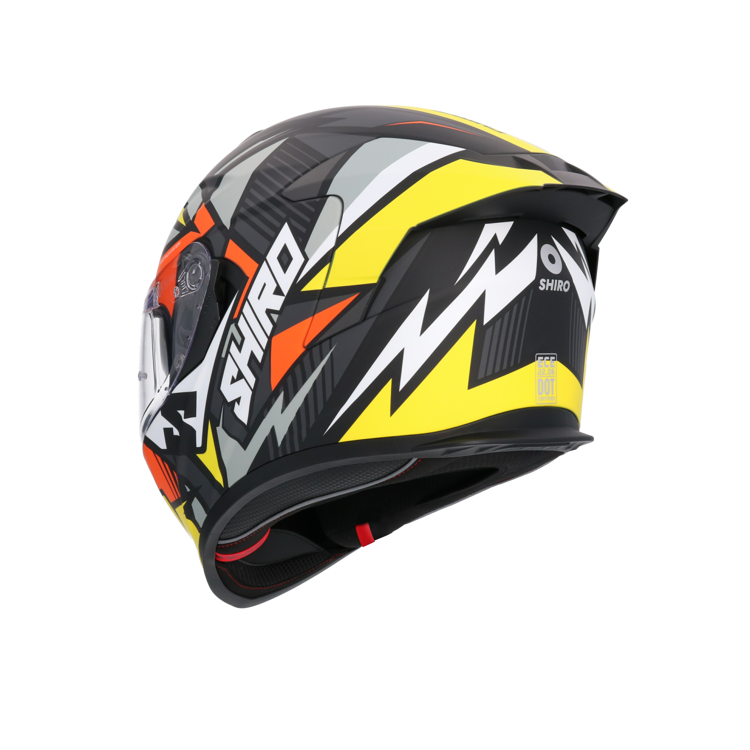 CASCO SHIRO RAPTOR CHASE YELLOW/RED
