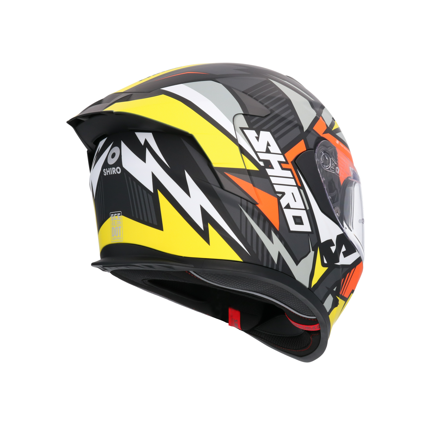 CASCO SHIRO RAPTOR CHASE YELLOW/RED
