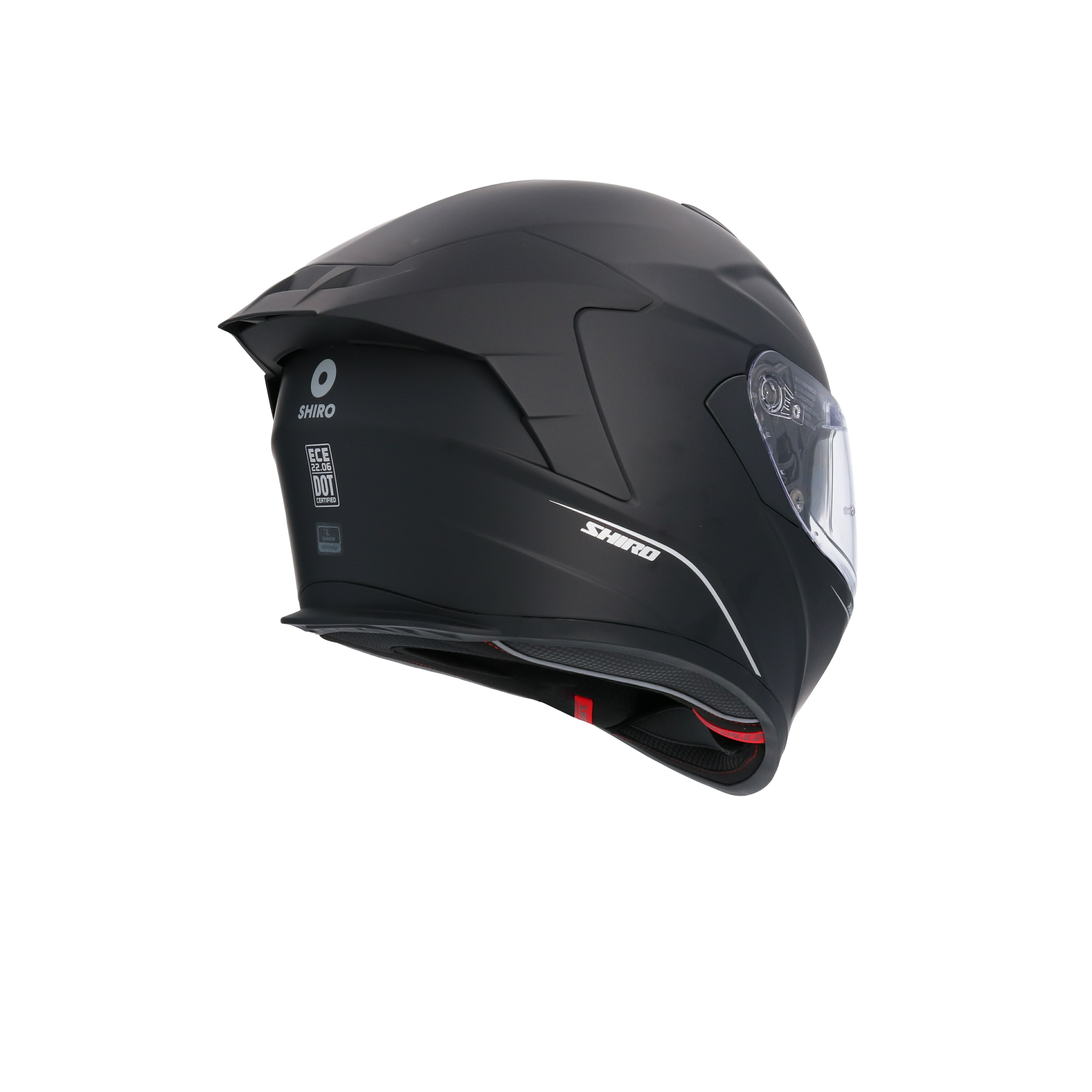 CASCO SHIRO RAPTOR MATT BLACK