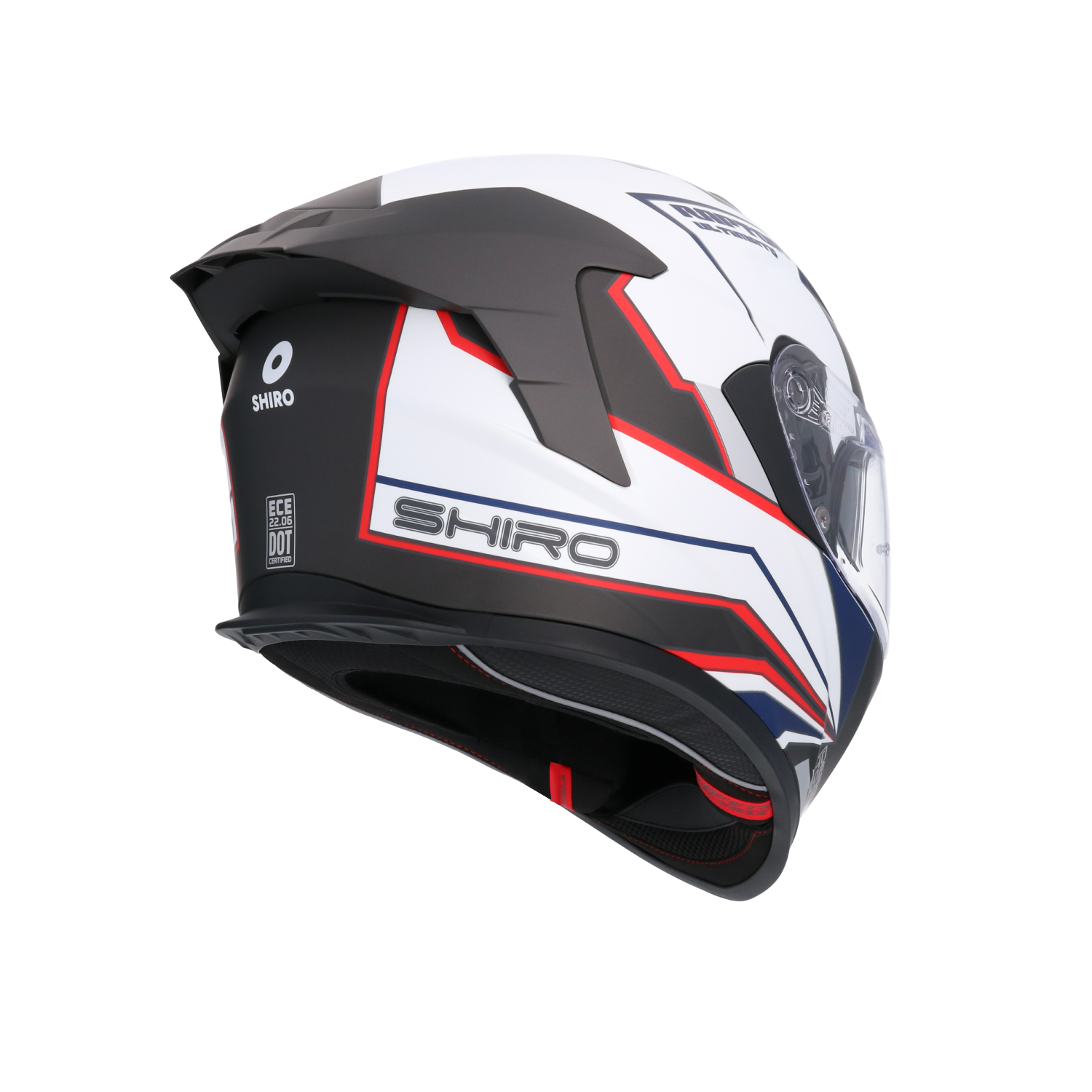 CASCO SHIRO RAPTOR ULTIMATE MATT BLACK/WHITE