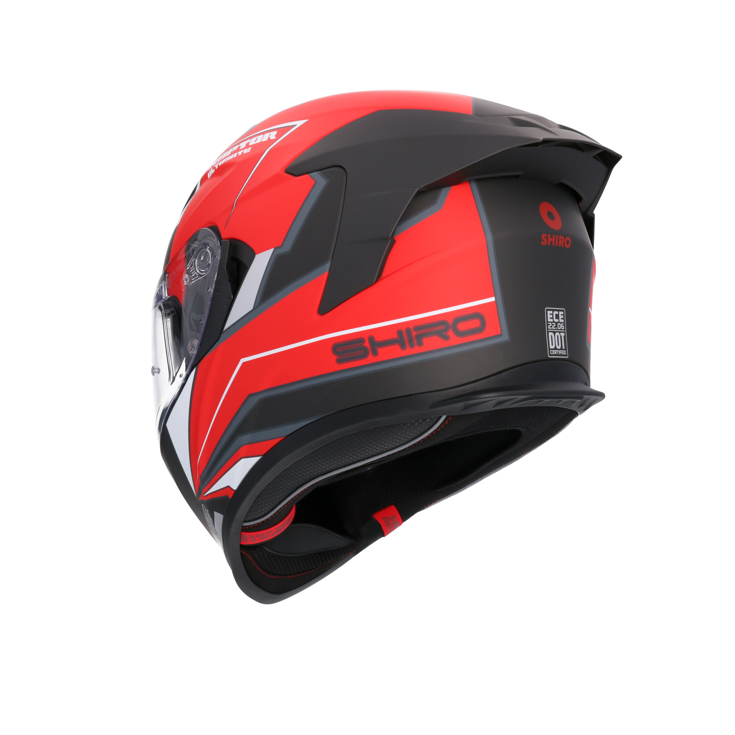 CASCO SHIRO RAPTOR ULTIMATE MATT RED