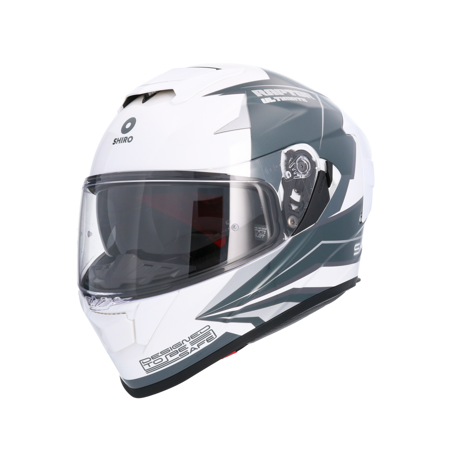 CASCO SHIRO RAPTOR ULTIMATE WHITE BLUE