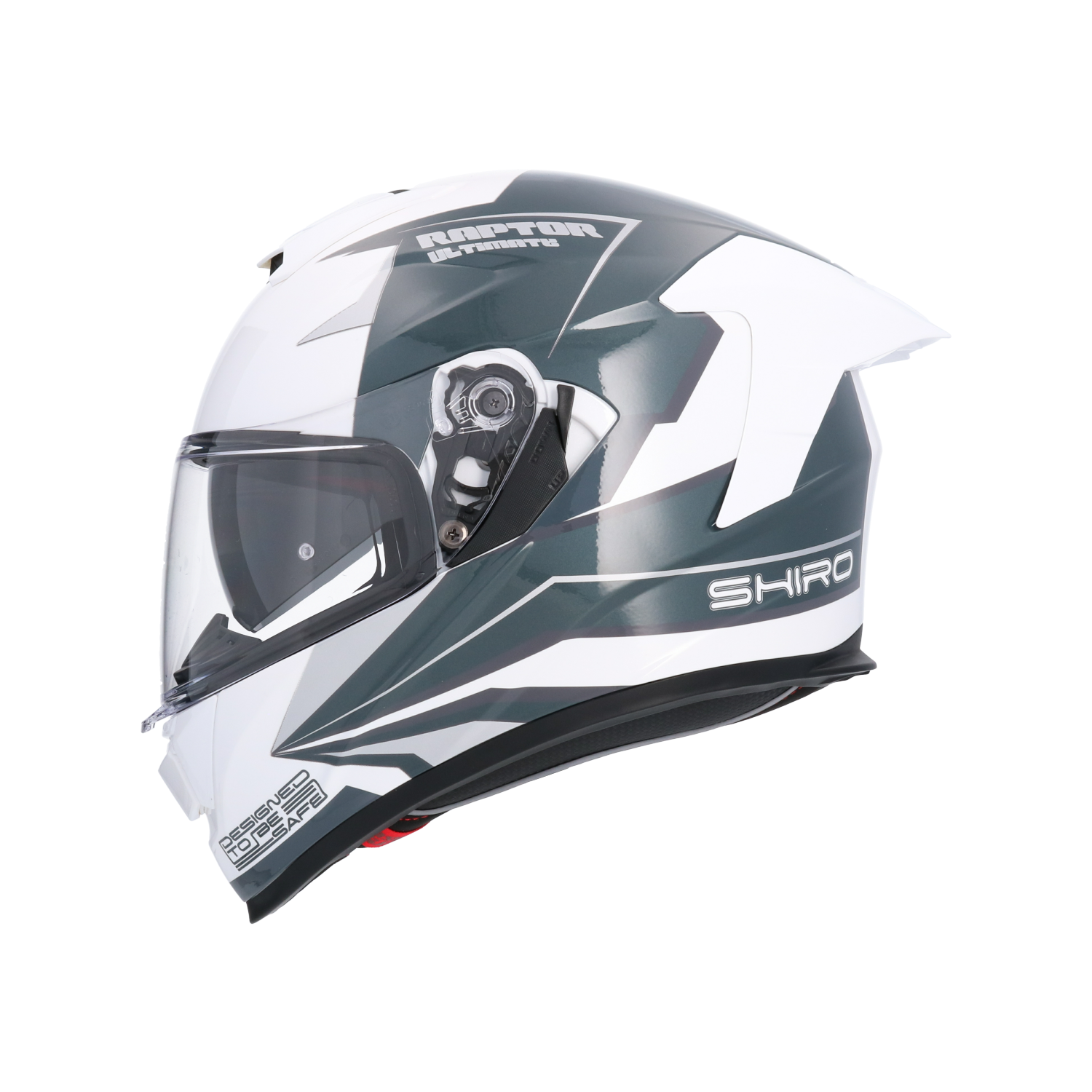 CASCO SHIRO RAPTOR ULTIMATE WHITE BLUE