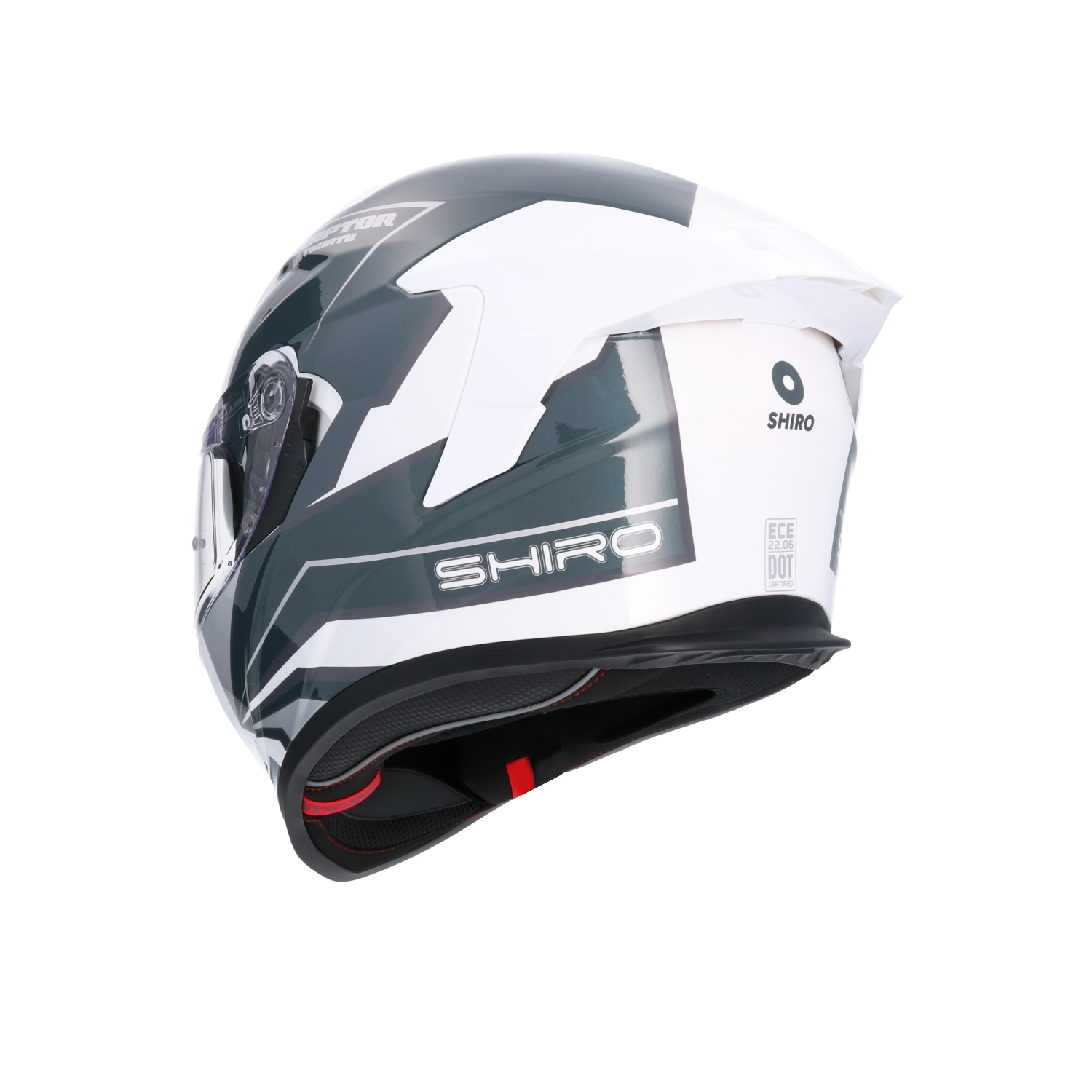 CASCO SHIRO RAPTOR ULTIMATE WHITE BLUE