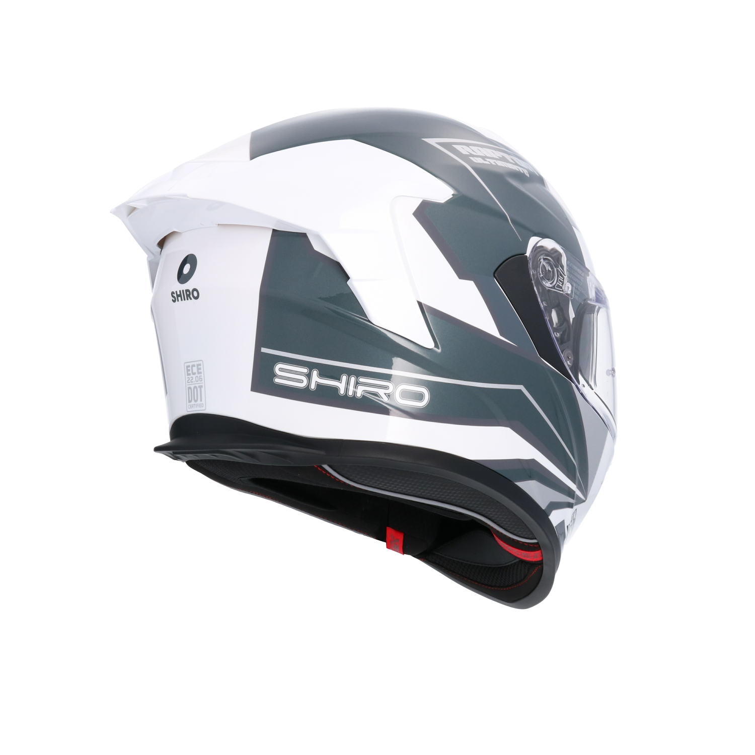 CASCO SHIRO RAPTOR ULTIMATE WHITE BLUE