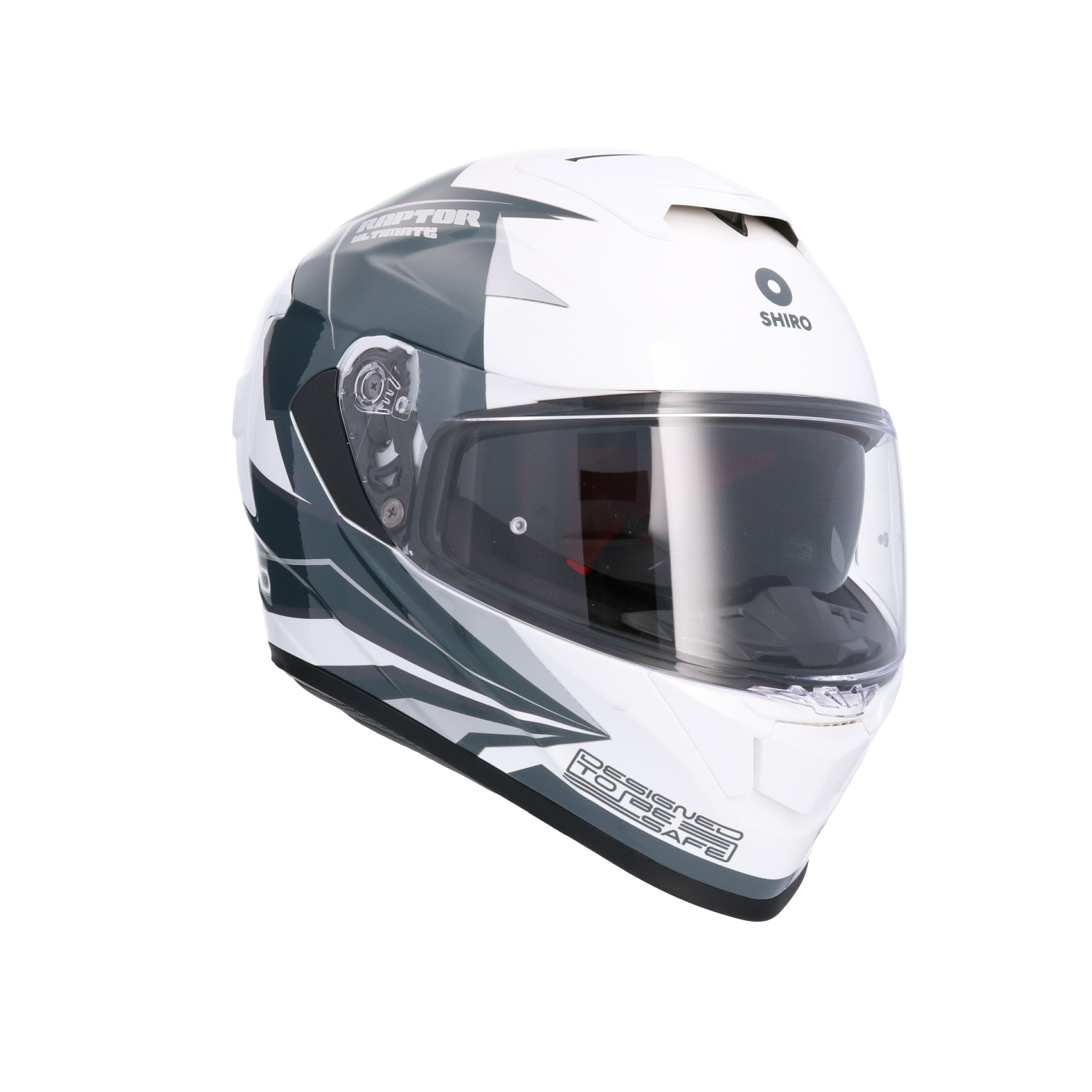CASCO SHIRO RAPTOR ULTIMATE WHITE BLUE
