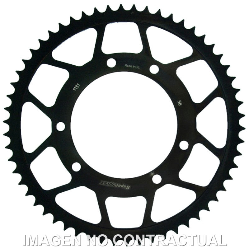 CORONA SUPERSPROX ACERO YAMAHA 420 X 58  - RFE1131X58BLK