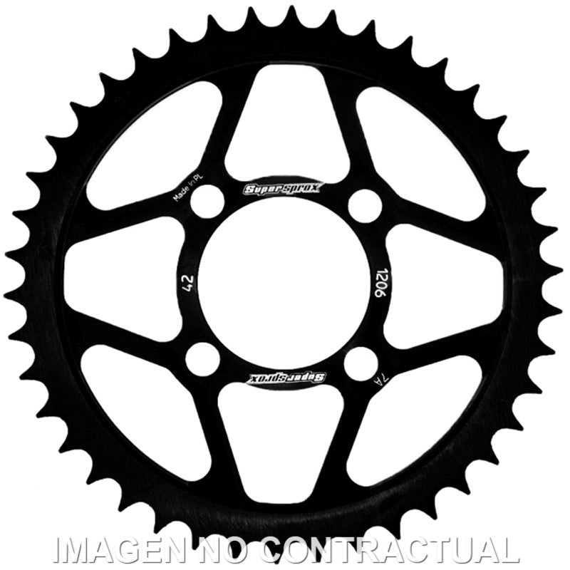 CORONA SUPERSPROX ACERO HONDA 428 X 42  - RFE1206X42BLK