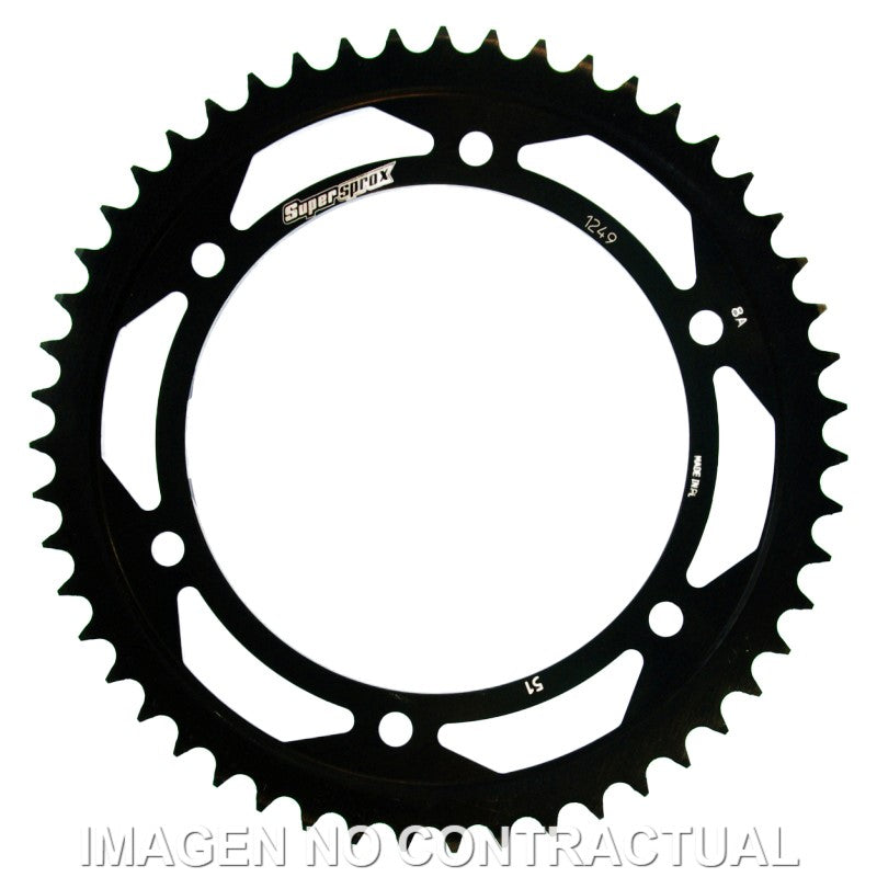 CORONA SUPERSPROX ACERO HONDA 428 X 51  - RFE1249X51BLK