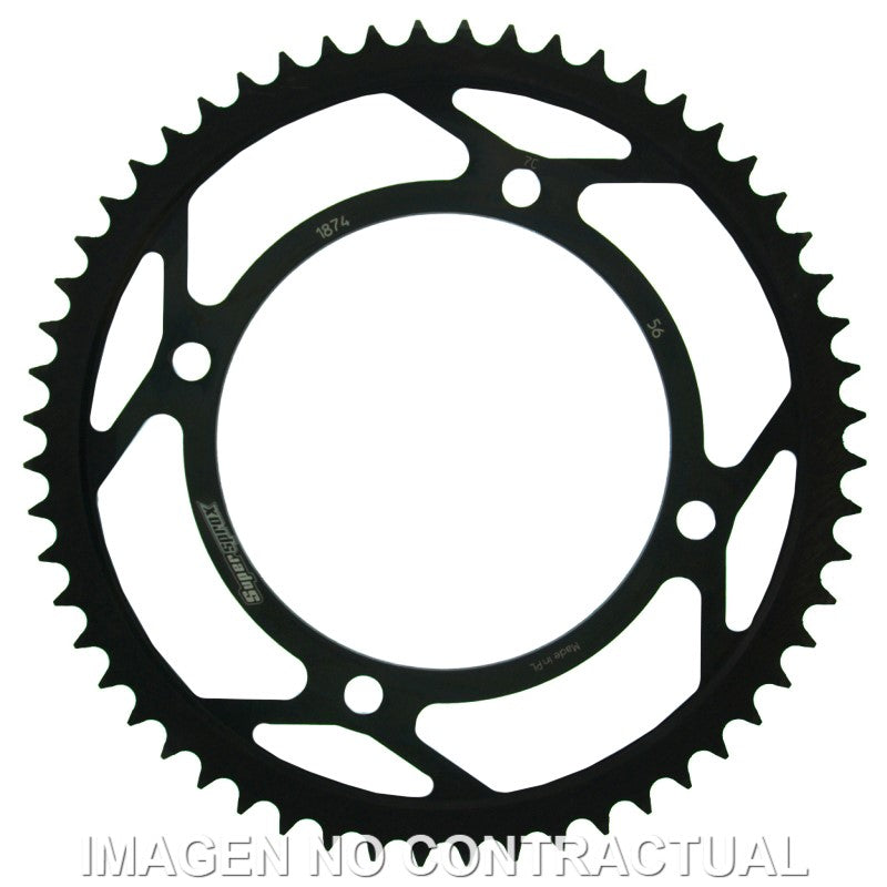 CORONA SUPERSPROX ACERO YAMAHA 428 X 56  - RFE1874X56BLK