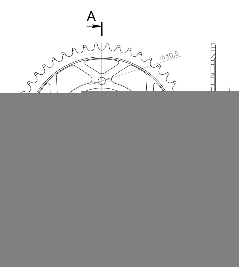 CORONA SUPERSPROX ACERO HONDA 525 X 49  - RFE300X49BLK