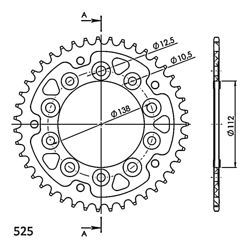 CORONA SUPERSPROX STEALTH ROJA 43 D  - RST1304X43RED
